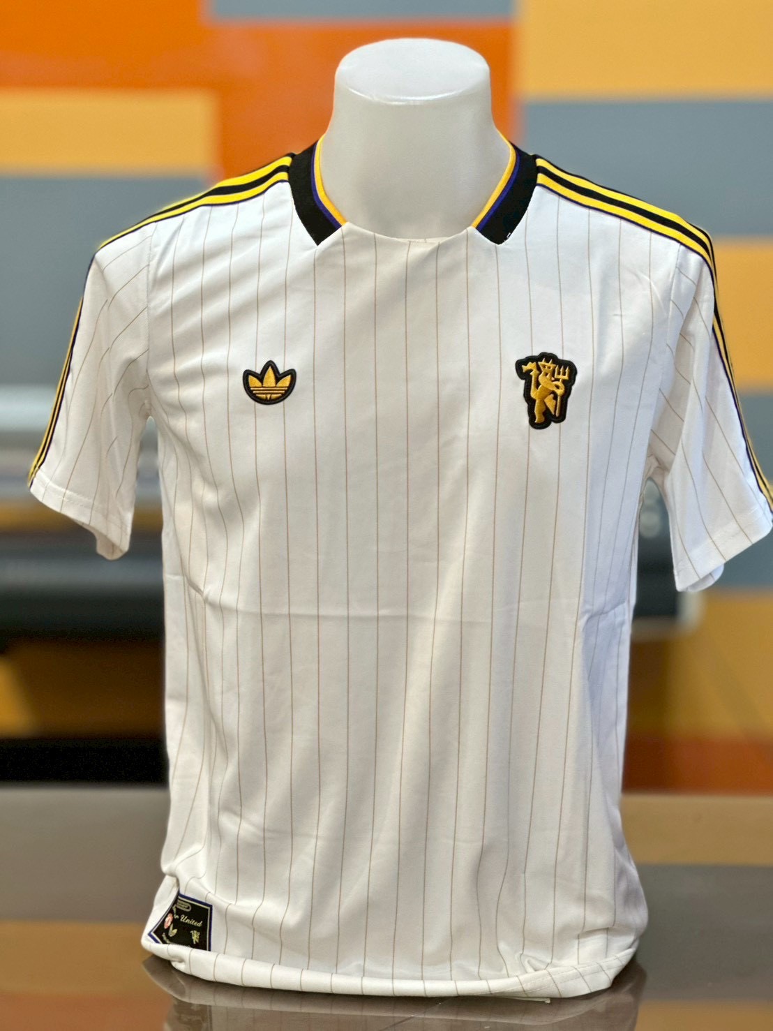 เสื้อฟุตบอล Terrace Icons ปี 2025/26 สโมสรแมนยู สีขาว เกรดแฟนบอล พรีเมี่ยม💯