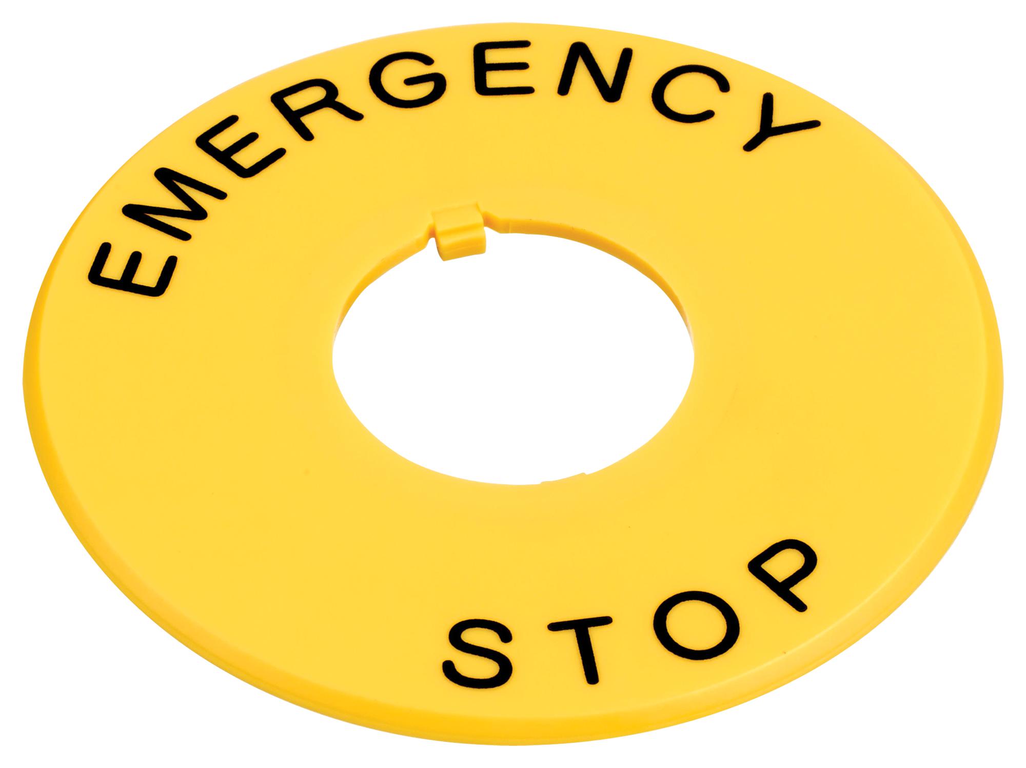 เนมเพลท EMERGENGY 22mm. : IDEC HWAV-27