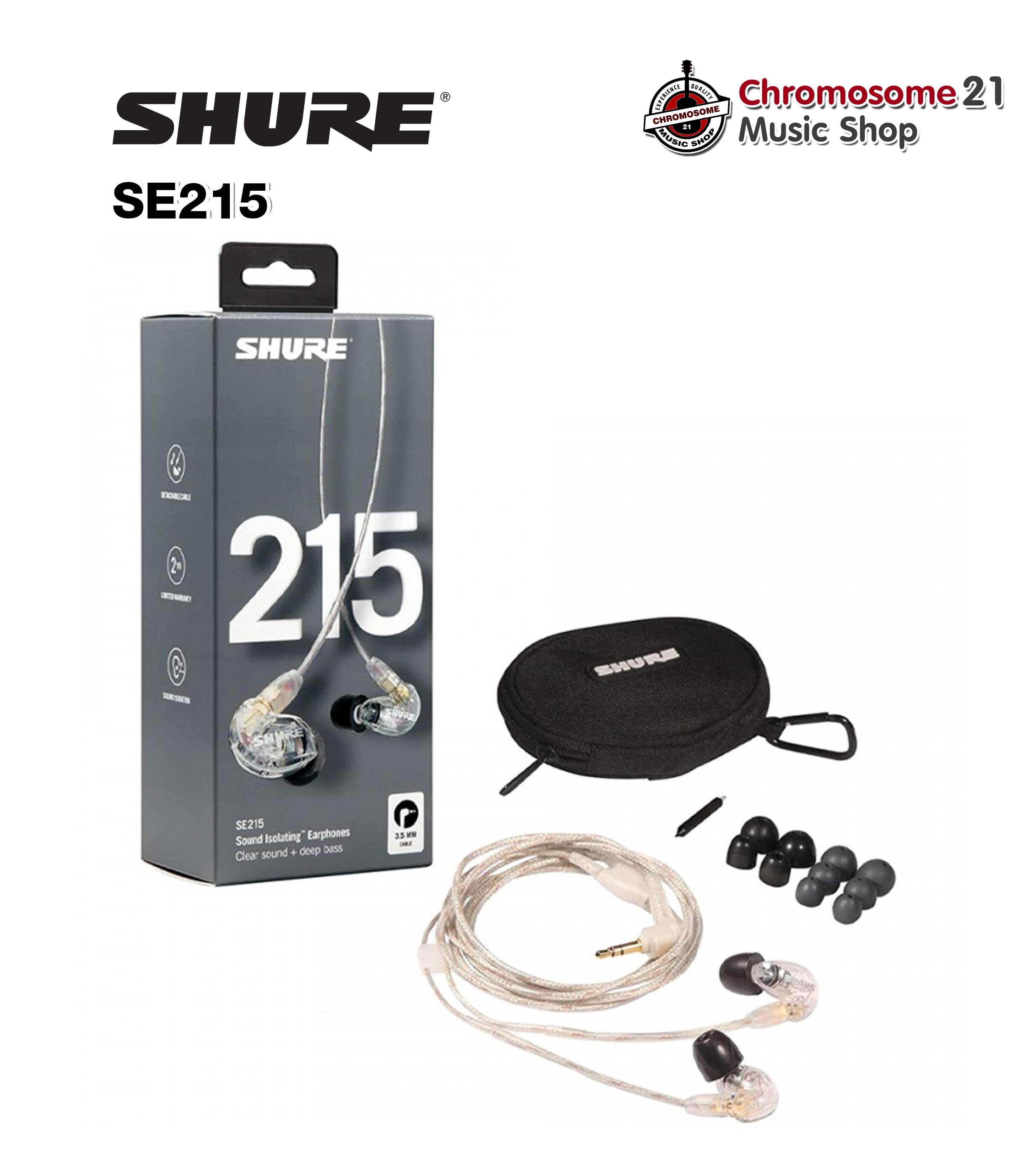 หูฟังอินเอียร์ Shure SE215 สีขาวใส