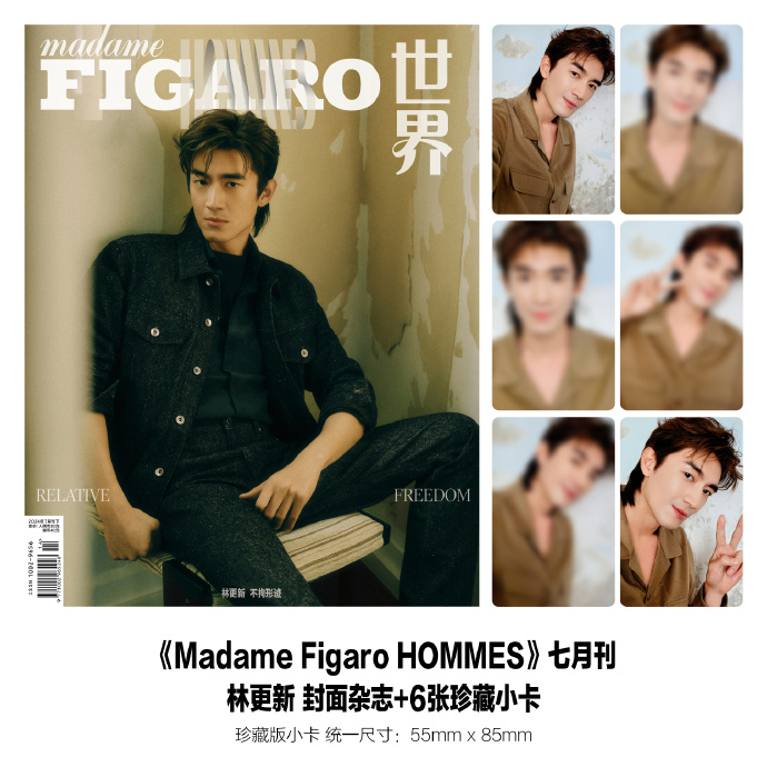 Pre - นิตยสาร Madame Figaro Hommes หลินเกิงซิน LinGengxin 林更新 2024+ การ์ด6