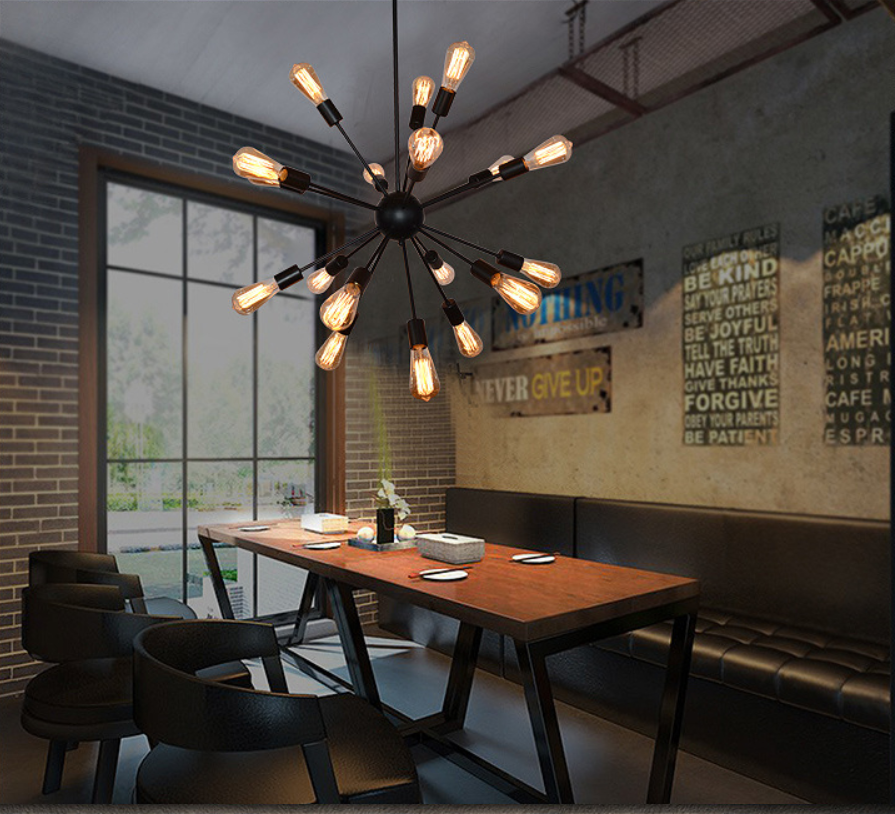 โคมไฟระย้าเหล็กทรง satellite (ดาวเทียม)