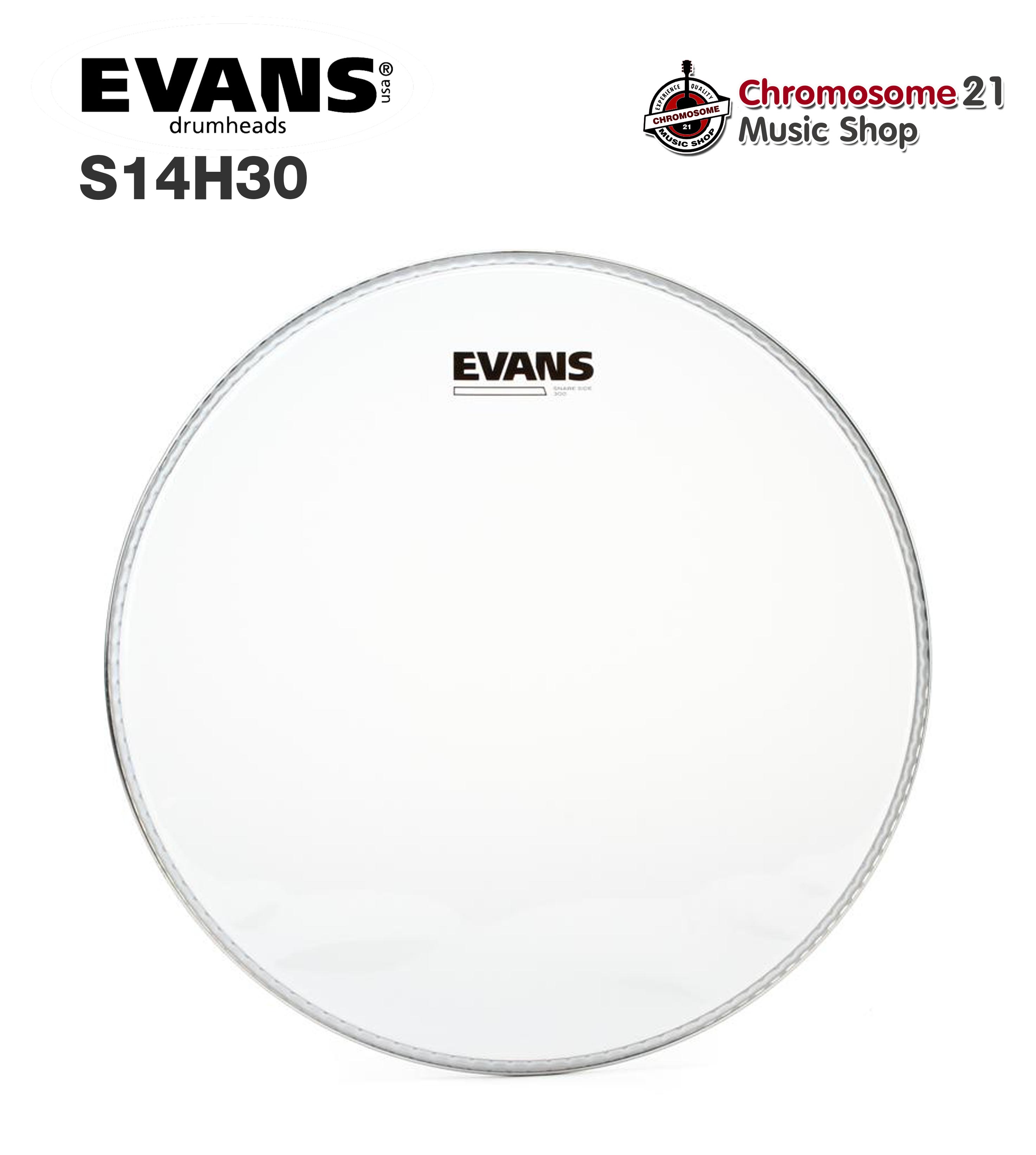 หนังสแนร์(ล่าง) Evans Snare Side 300 ขนาด14” S14H30 (หนังใส)