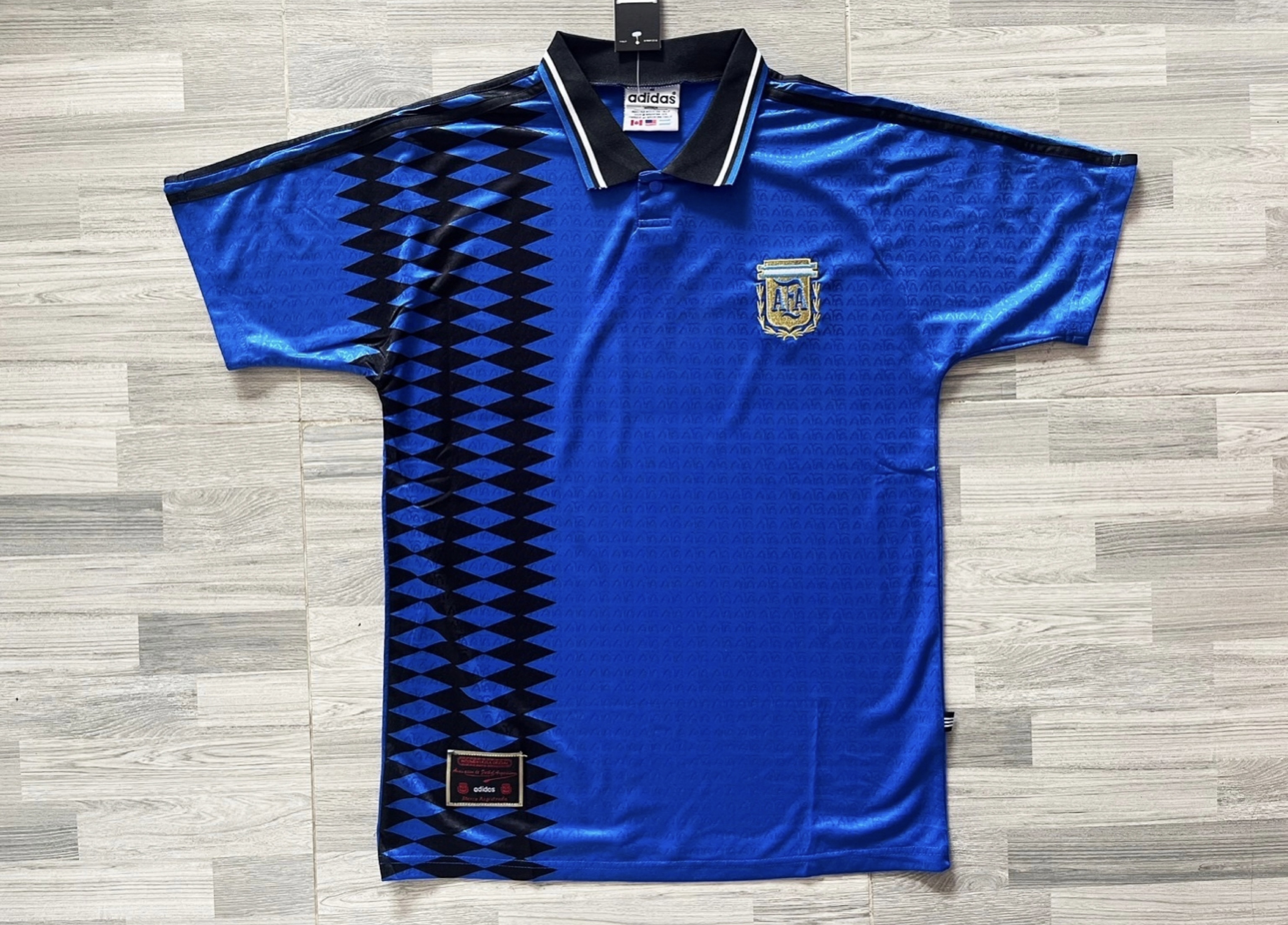 RETRO เสื้อฟุตบอลย้อนยุค Argentina Away อาร์เจนตินา เยือน ชุดฟุตบอลโลก ปี 1994