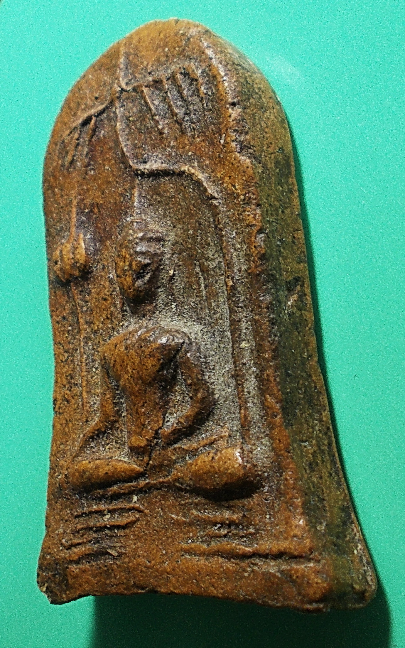 พระยอดขุนพล พิมพ์ฉัตร ทวน เนื้อดิน กรุศาลเจ้า (ตลาดลำไย) เชียงใหม่