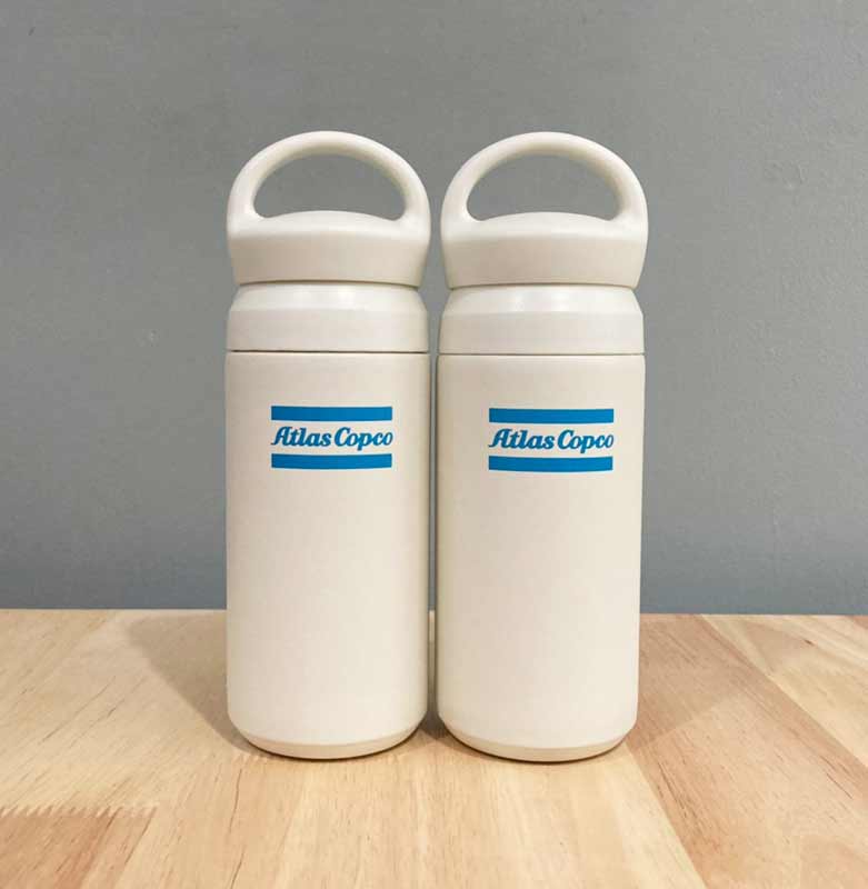 กระบอกน้ำเก็บความเย็น พร้อมพิมพ์ ใส่ชื่อ ขนาด 350 mL.