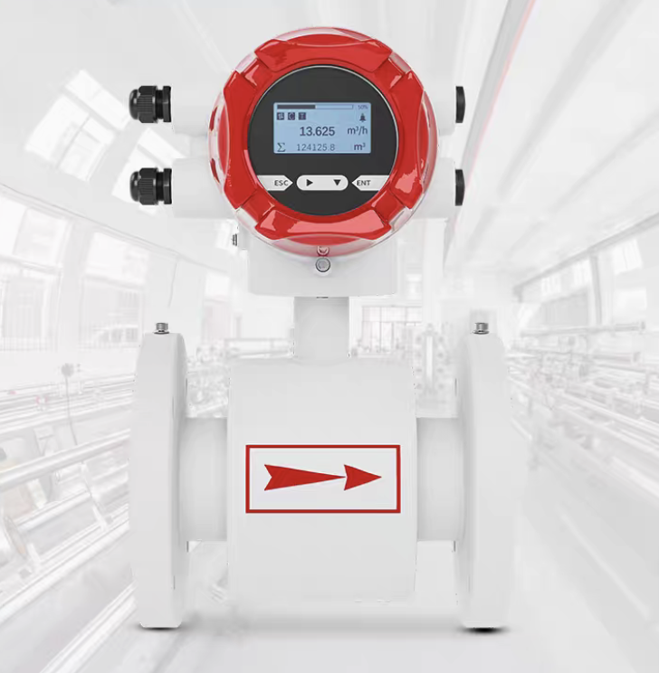เครื่องวัดอัตราการไหลของเหลวแบบสนามแม่เหล็กไฟฟ้า (Electromagnetic Flow Meter) DN10-DN150