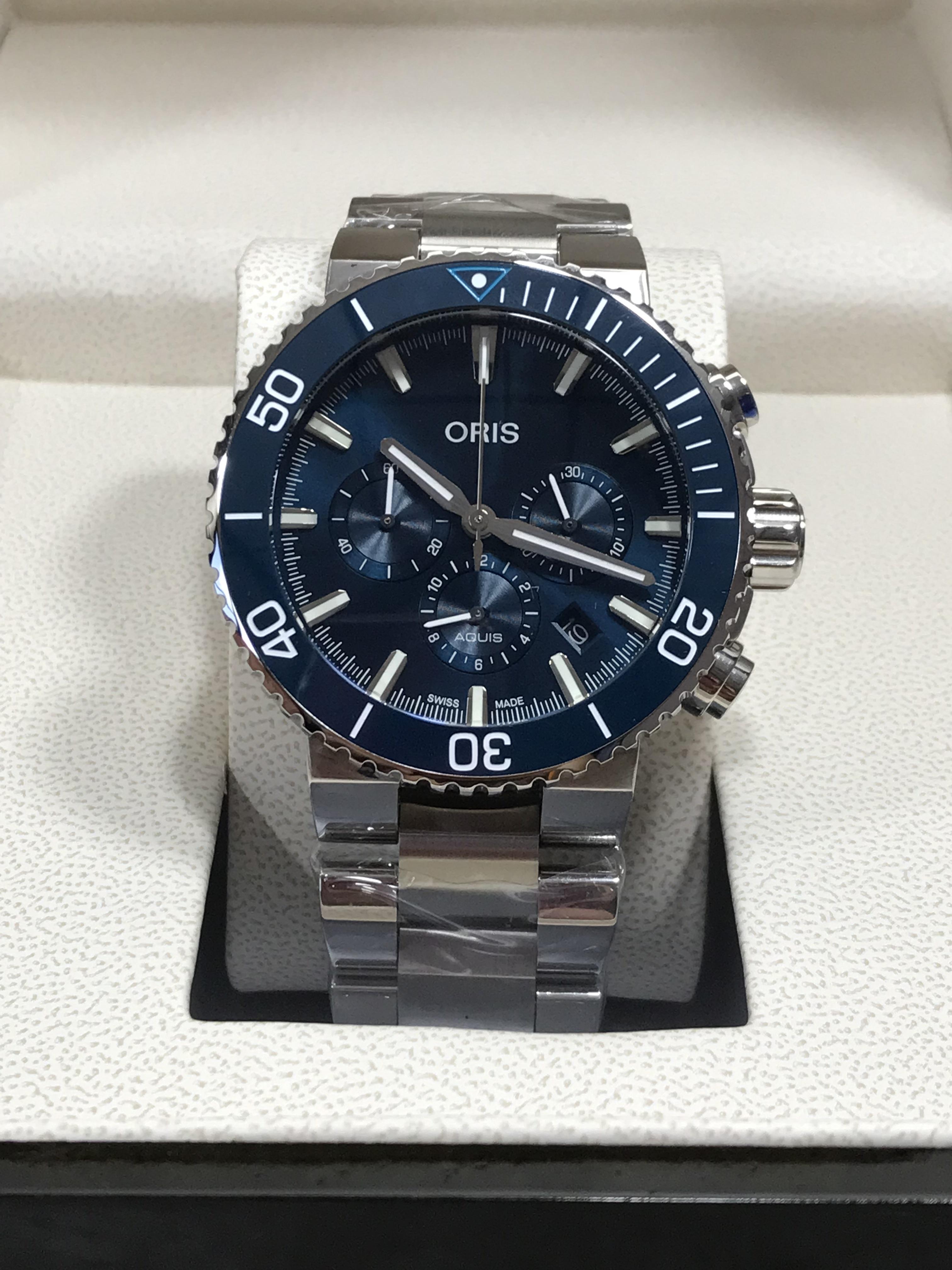 Oris Ocean Trilogy: Aquis Blue Whale (5A)