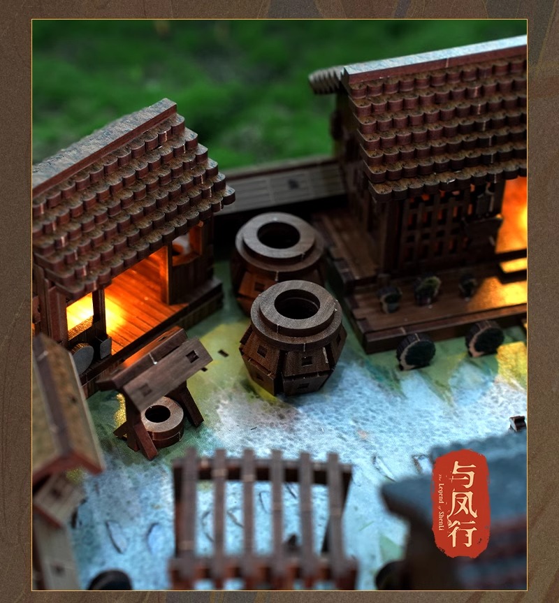 Pre - โมเดลบ้านประกอบซีรี่ย์ปฐพีไร้พ่าย Shen Li จ้าวลี่อิง สิงจื่อ TheLegendOfShenLi(Official Goods)