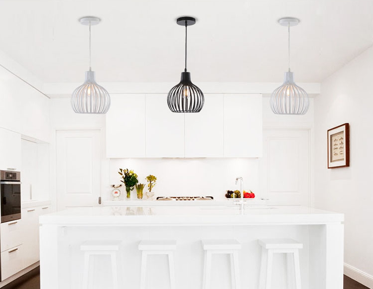 โคมไฟเหล็กดัดโมเดิร์นทรงกลม