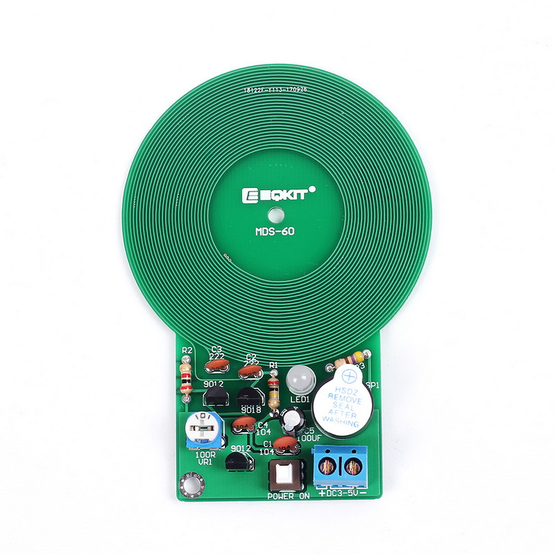 ชุดคิทวงจรเซนเซอร์ตรวจจับโลหะ Metal detector DIY metal detector kit electronic kit