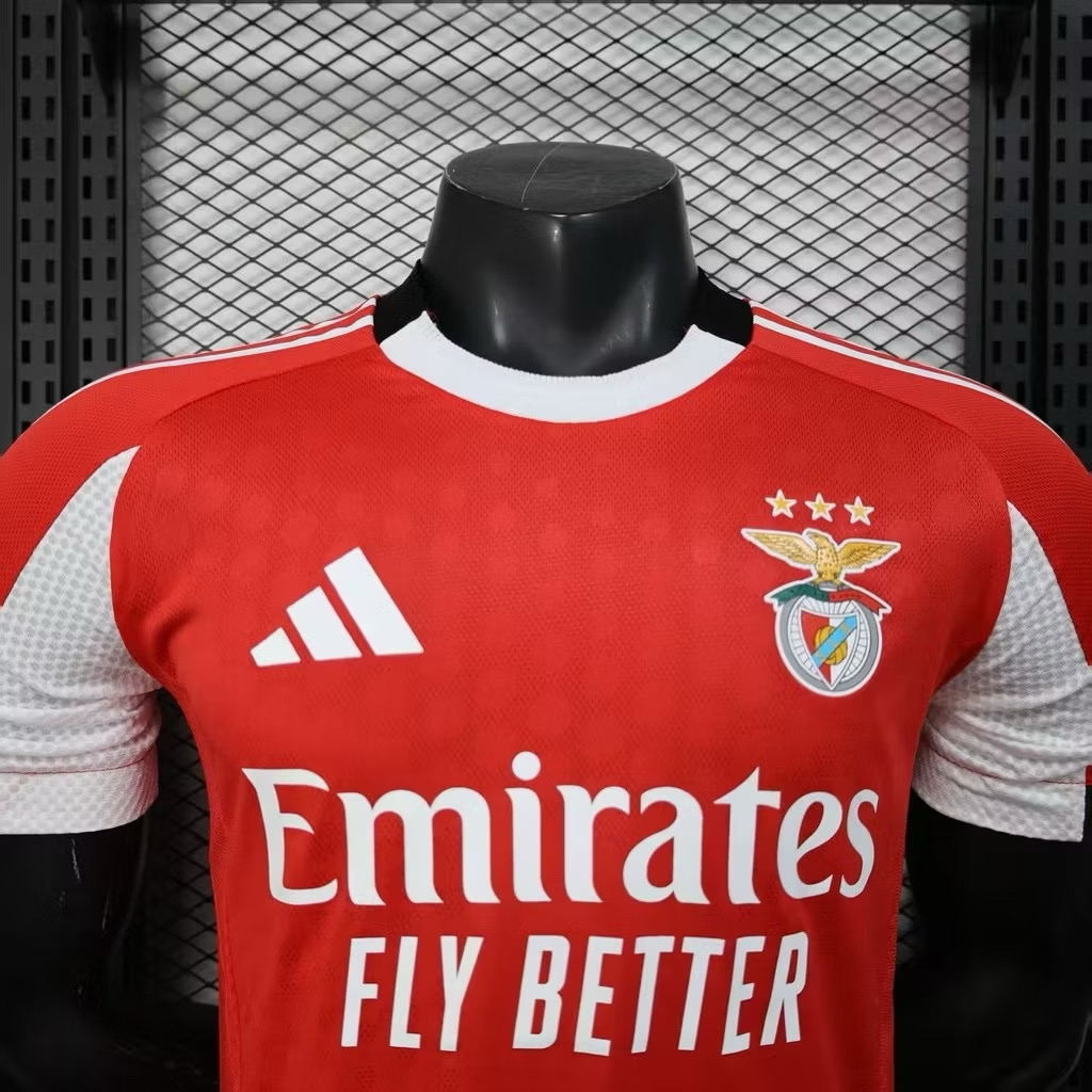 2025-26 เสื้อฟุตบอลเบนฟิก้า สีเเดง สำหรับผู้ชาย Player Edition เกรดนักเตะ Size S-2XL