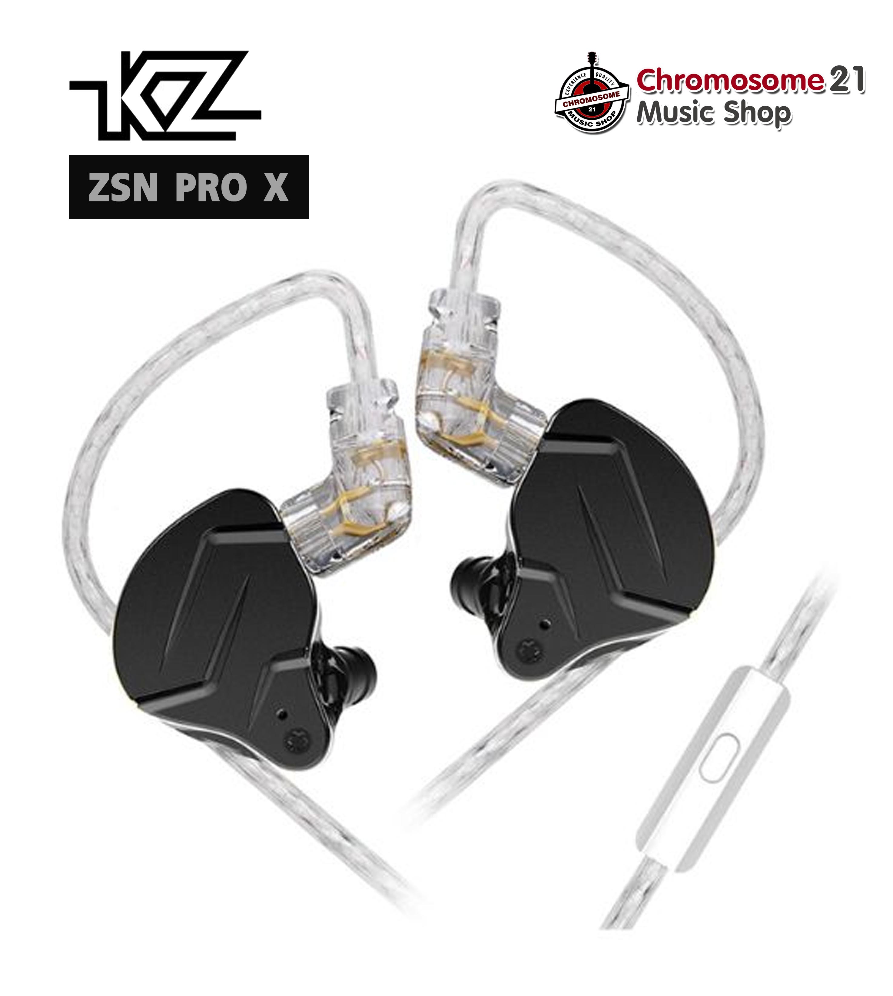 หูฟัง KZ ZSN Pro X (สีดำ มีไมค์) มาพร้อมด้วยสายถักเงินคุณภาพดีเยี่ยม headphone หูฟังเบสหนัก หูฟังมีไมค์ หูฟังอินเอียร์ หูฟังโทรศัพท์