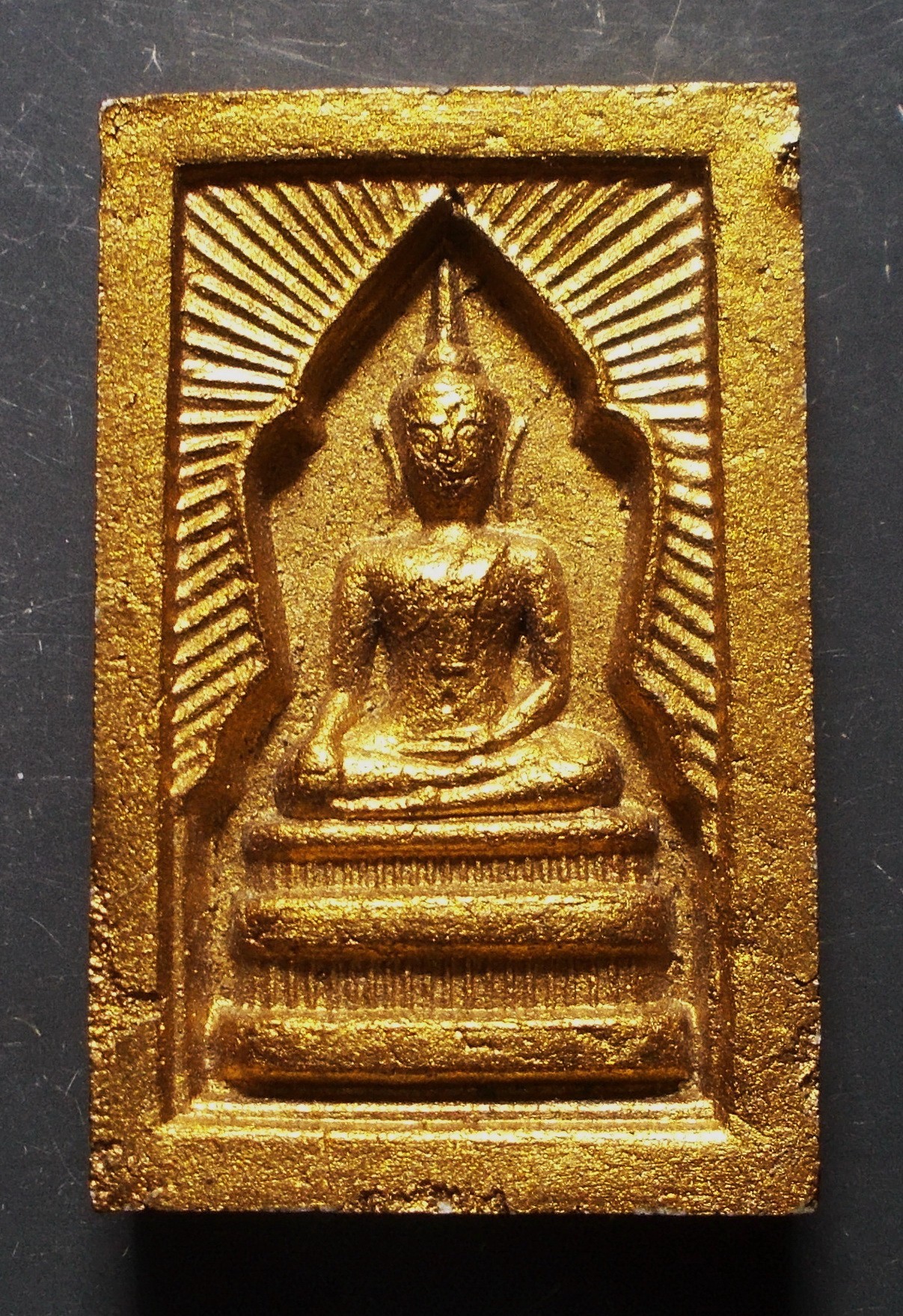 สมเด็จแหวกม่านหลังแม่ธรณี ทาทอง วัดซับลำใย จ.ลพบุรี หลวงปู่หมุน ฐิตสีโล ปลุกเสก