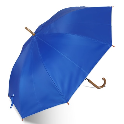 ร่มตอนเดียว ด้ามจับพลาสติกลายไม้