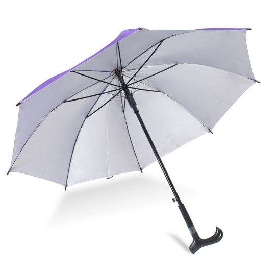 ร่มไม้เท้า สีม่วง