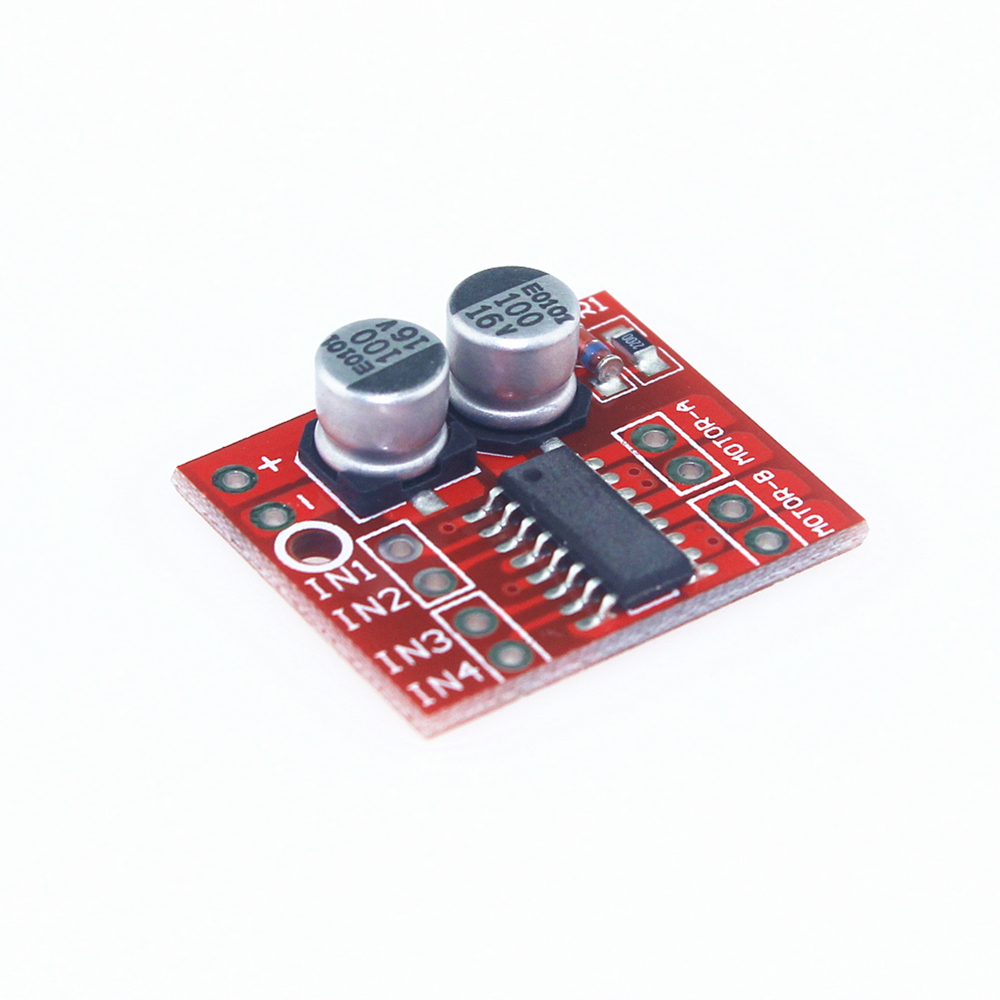 Mini 2 Way PWM Mortor Driver L298N บอร์ดขับมอเตอร์ 2 ช่อง 1.5A