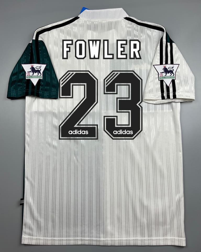 เสื้อบอล ย้อนยุค ลิเว่อพูล เยือน 1995 Retro Liverpool Away เรโทร คลาสสิค 1995-96 สกรีน FOWLER # 23
