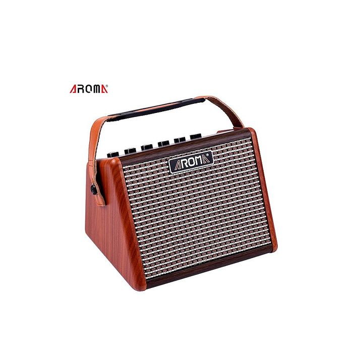 แอมป์กีตาร์โปร่ง AROMA AG-15A 15 วัตต์ ต่อบลูทูธได้ + ช่องเสียบไมค์แยก +แบตเตอรี่ Litium ในตัว