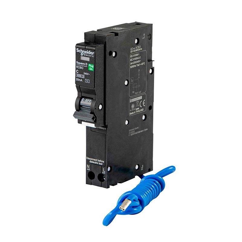 Schneider เซอร์กิตเบรกเกอร์ลูกย่อย ป้องกัน/ไฟดูด RCBO 1Pole 10mA 10kA