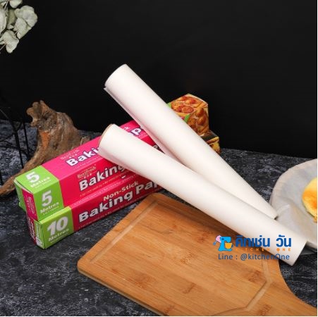 กระดาษไขรองอบ กระดาษไข BAKING PAPER กระดาษรองอบ ความยาว 10 เมตร หน้ากว้าง 30 ซม (กระดาษไขทำเค้ก กระดาษรองกันติด)