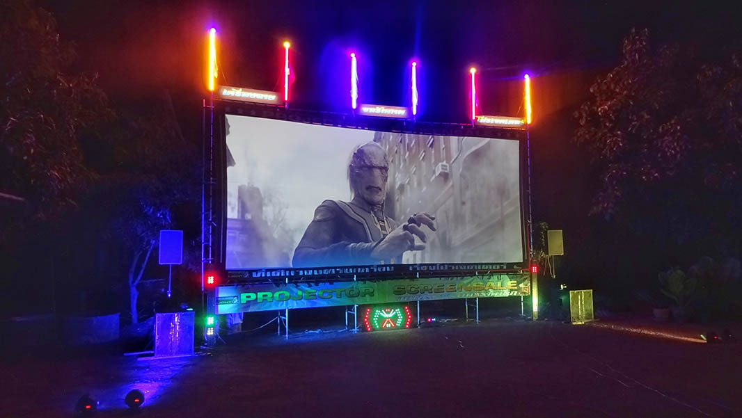 จอหนัง ผ้ามุกด้าน 6 เมตร 2.35:1