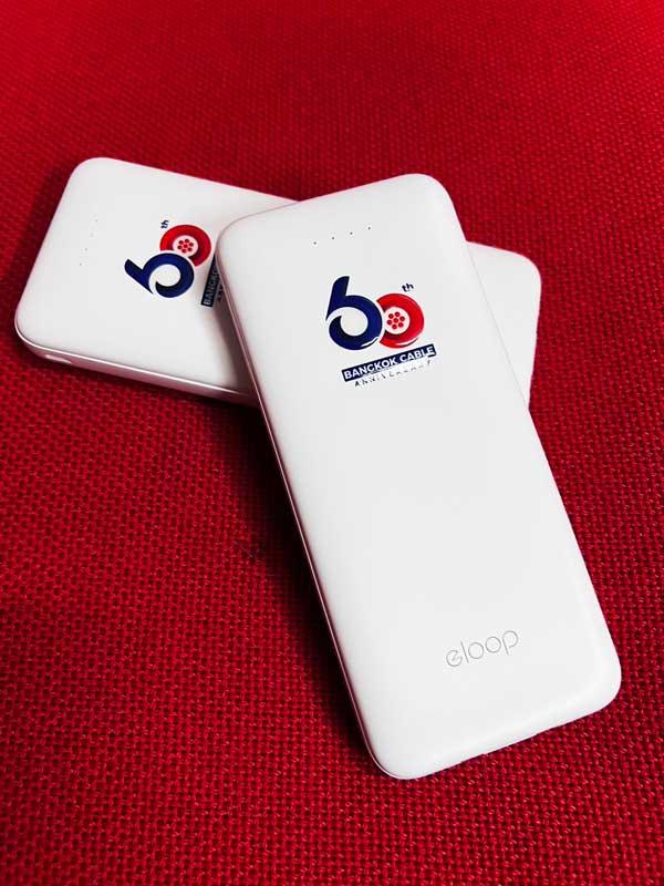 ทำโลโก้บนเพาเวอร์แบงก์ สกรีนโลโก้บนเพาเวอร์แบงก์ screen power bank