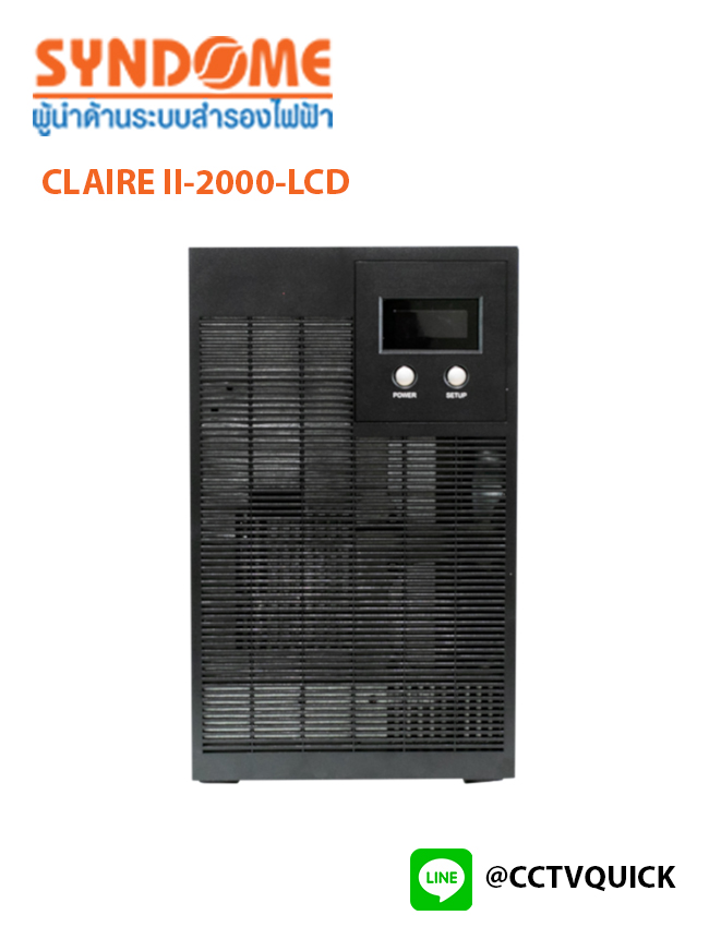 เครื่องสำรองไฟ Lineinteractive/Ture Online รุ่น CLAIRE II-2000-LCD(2000VA1350W)