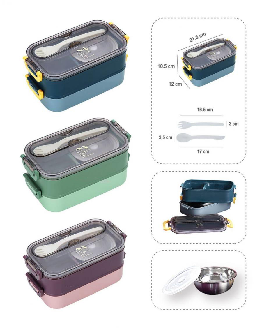 กล่องข้าว 2 ชั้น (รหัส SPZZ-054)