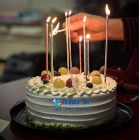 เทียนวันเกิดแบบผอมยาว เทียนผอมยาว HBD เทียนวันเกิด เทียนเกาหลี