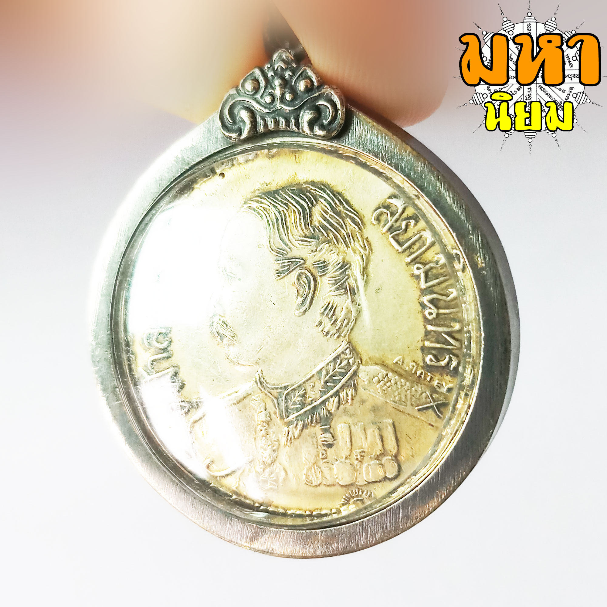 เหรียญจุฬาลงกรณ์ ช้าง 3 เศียร เลี่ยมกรอบโลหะ (ไม่สามารถใช้จ่ายได้)