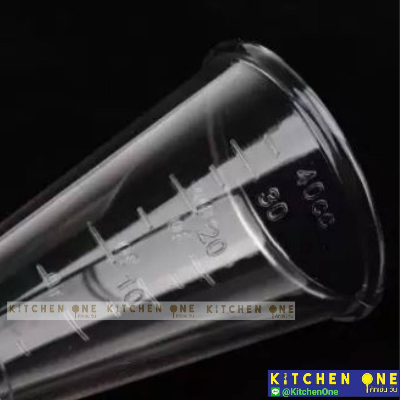 จิ๊กเกอร์พลาสติก 20-40 cc ถ้วยตวงพลาสติก 2ด้าน Jigger ตวงค็อกเทล ตวงน้ำหวาน ตวงเหล้า อุปกรณ์ชานมไข่มุก บาร์น้ำ ชงกาแฟ