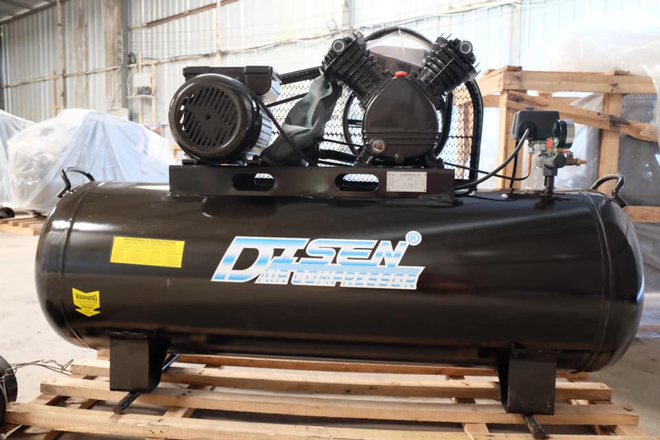 ปั๊มลมDISEN 150 ลิตร 3 แรง 10 บาร์ ไฟ 220 v-ประกันมอเตอร์ 1 ปี -อะไหล๋ทั้งตัว 6เดือน