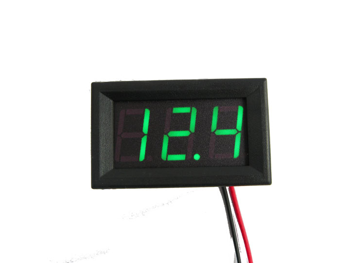 DC Digital Voltmeter Module 0.56" DC4.5V-30.0V สีเขียว