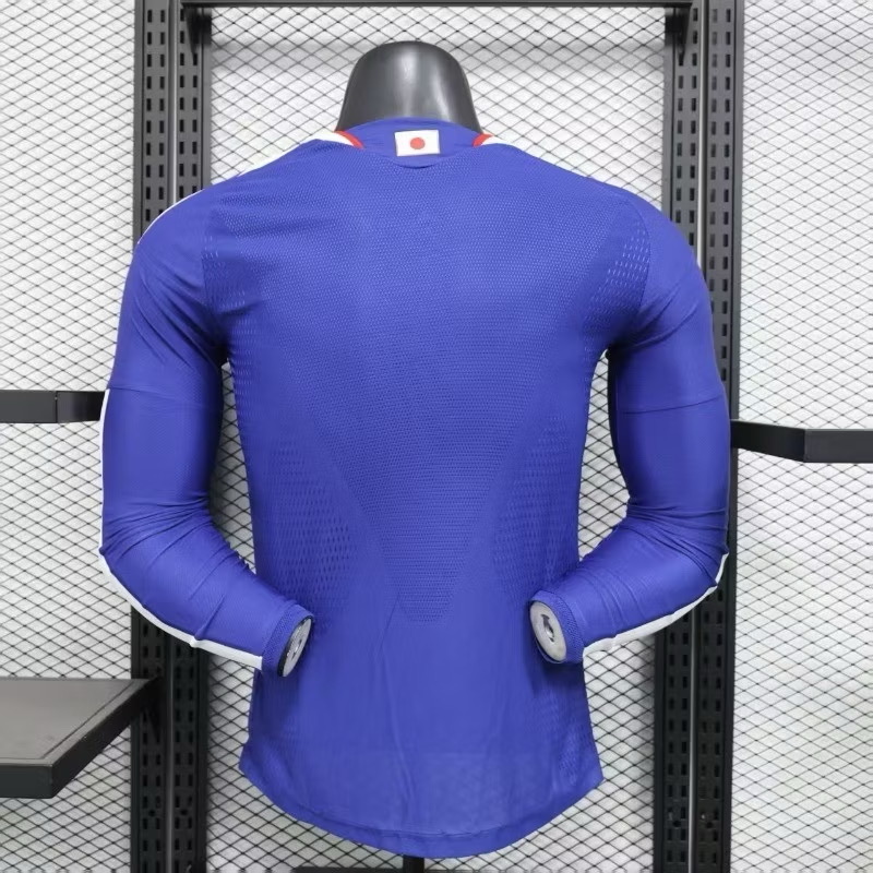 2026-27 เสื้อทีมชาติญี่ปุ่น เเขนยาว สีน้ำเงิน สำหรับผู้ชาย Player Edition เกรดนักเตะ Size S-2XL