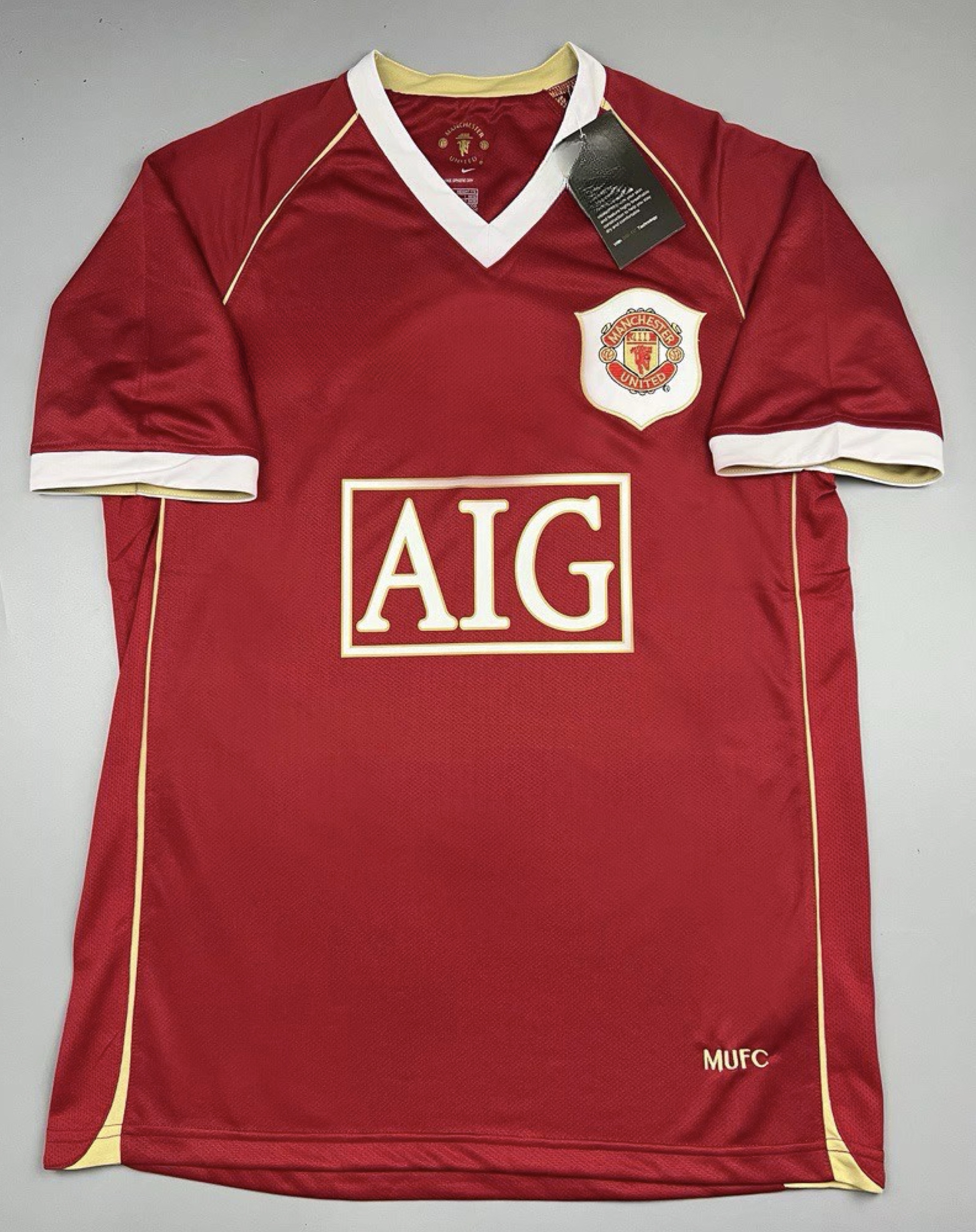 Retro เสื้อบอลย้อนยุค แมนยู 2006 เหย้า Retro Manchester United Home เรโทร คลาสสิค 2006-07
