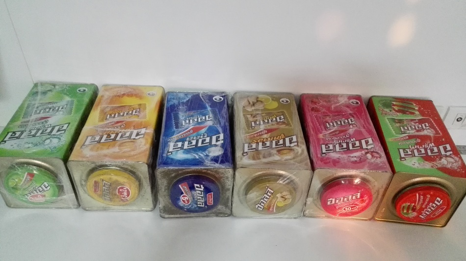 กระป่องลูอมฮอลล์ 6 ใบ 6 สี