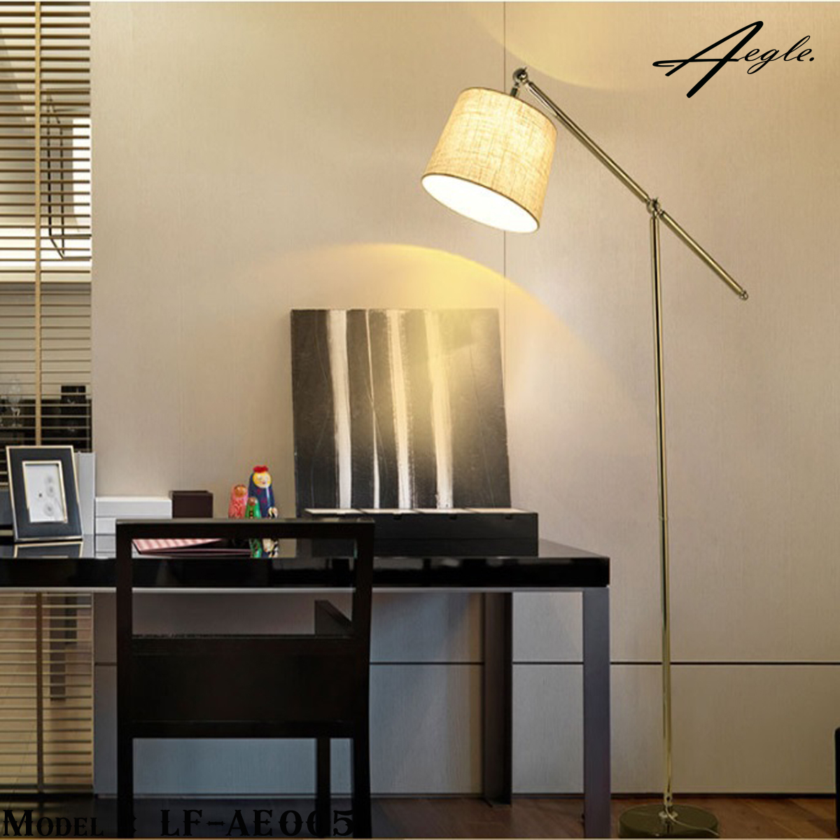 โคมไฟตั้งพื้นโป๊ะผ้า Modern minimalist