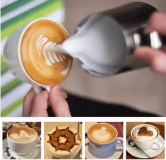 เหยือกตีฟองนม สแตนเลส ขนาด 350ml มีสเกลด้านใน Stainless Pitcher 350cc BOSS ZB-305K (แก้วตีฟองนม พิชเชอร์)