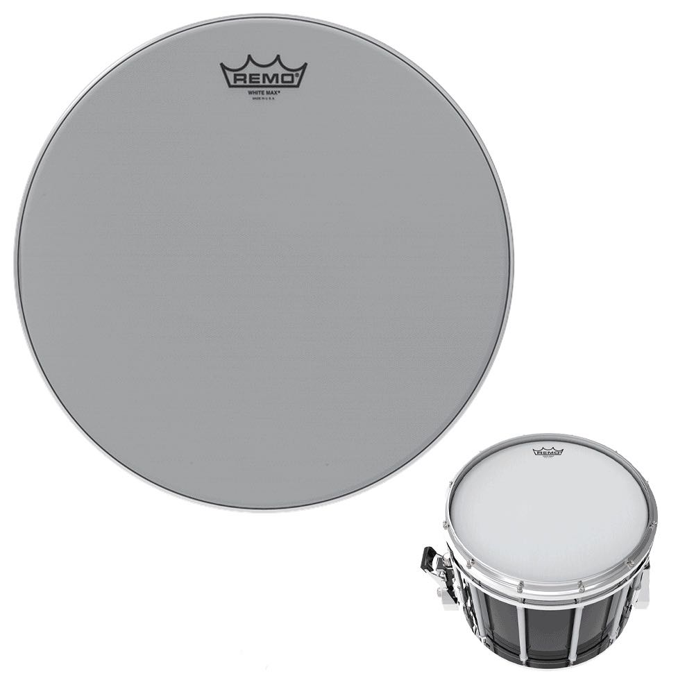 หนังกลองสแนร์มาร์ชชิง Remo White Max KS-3614-00