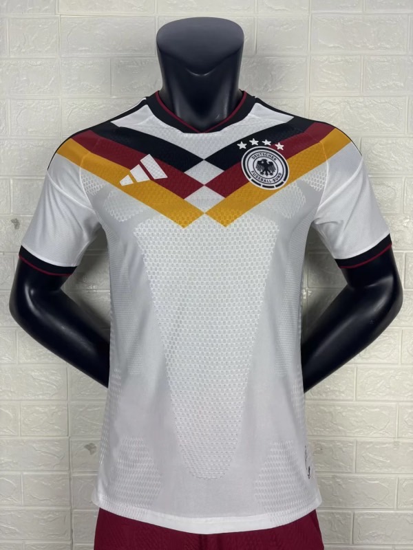 2025-26 เสื้อฟุตบอลเยอรมัน สีขาว สำหรับผู้ชาย Player Edition เกรดนักเตะ Size S-2XL