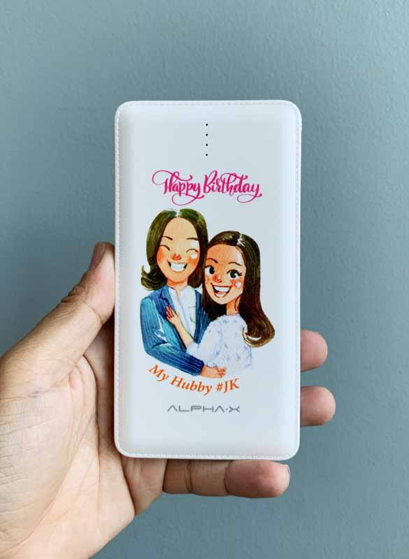Power Bank แบตสำรอง รูปคู่ ของขวัญวันเกิด วันครบรอบ