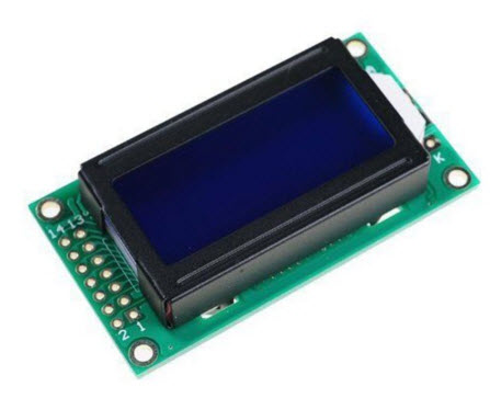0802 LCD (Blue Screen) 08x2 LCD with backlight of the LCD screen