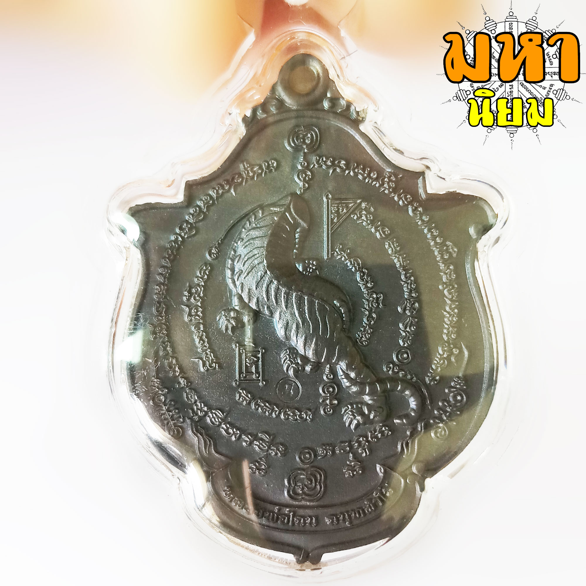 เหรียญเสือเผ่น หลวงพ่อไฉน ฉนฺทสาโร วัดสังฆปรีดี จ.ขอนแก่น เนื้อนวะโลหะ เลี่ยมกรอบอย่างดี