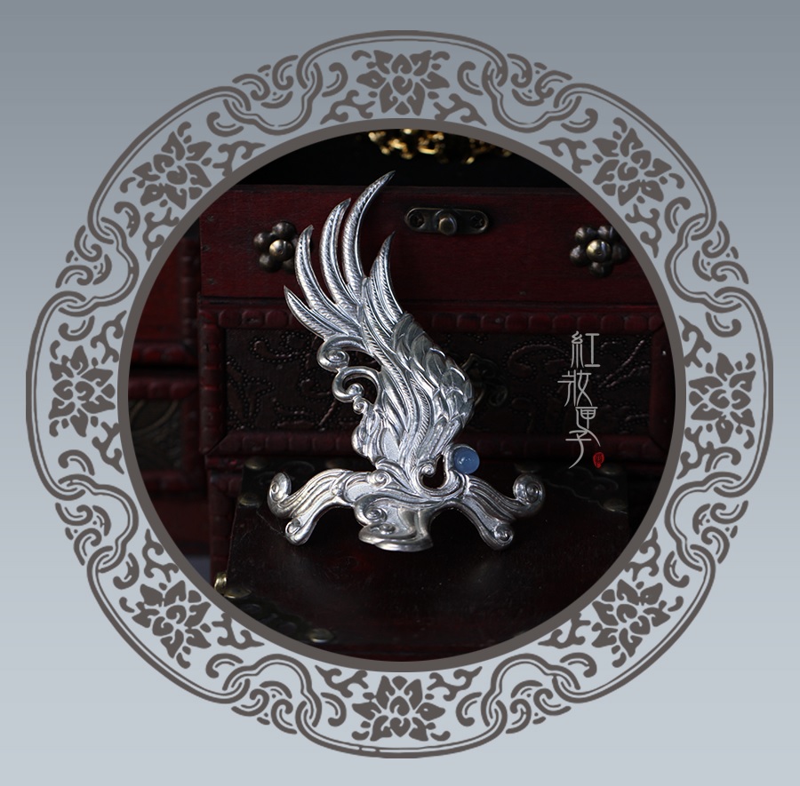 Pre - คอส อวี่ซือเฟิ่ง เครื่องประดับผม กวาน เครื่องประดับ ซีรี่ย์จีน