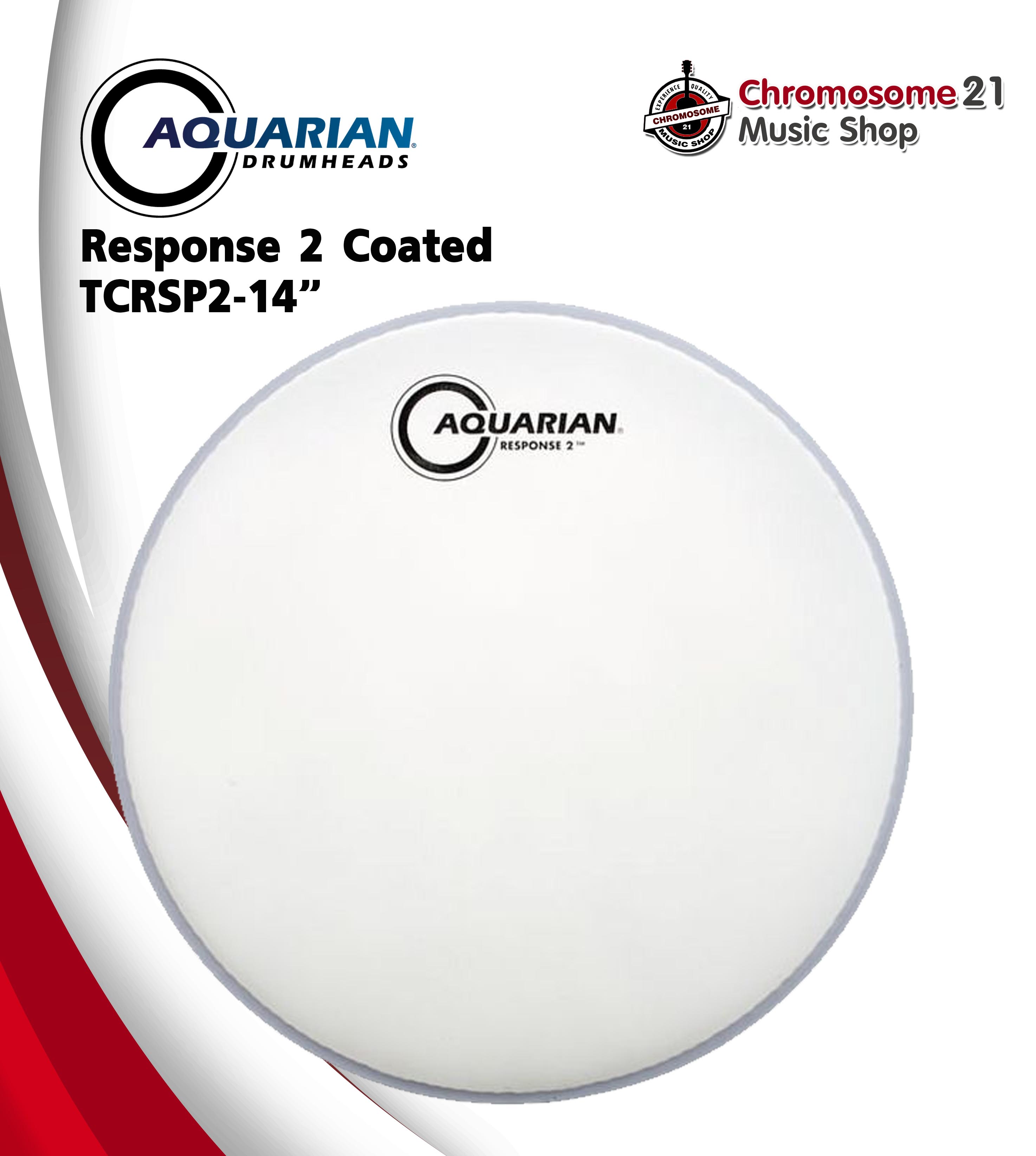 หนังกลองสแนร์ Aquarian รุ่น Response 2 Coated-TCRSP2-14