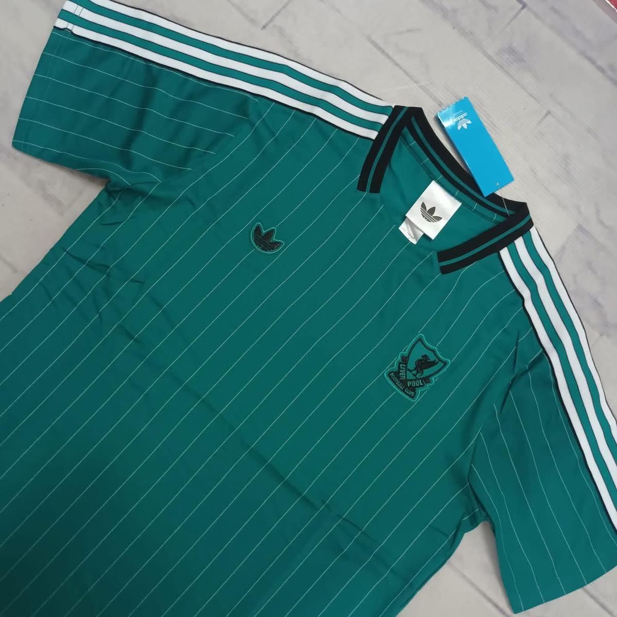 เสื้อฟุตบอล Terrace Icons ปี 2025/26 สโมสรลิเวอร์ สีเขียว เกรดแฟนบอล พรีเมี่ยม💯