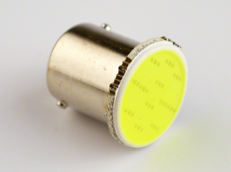 LED 1156 COB BA15S 12VDC 3W สีขาว