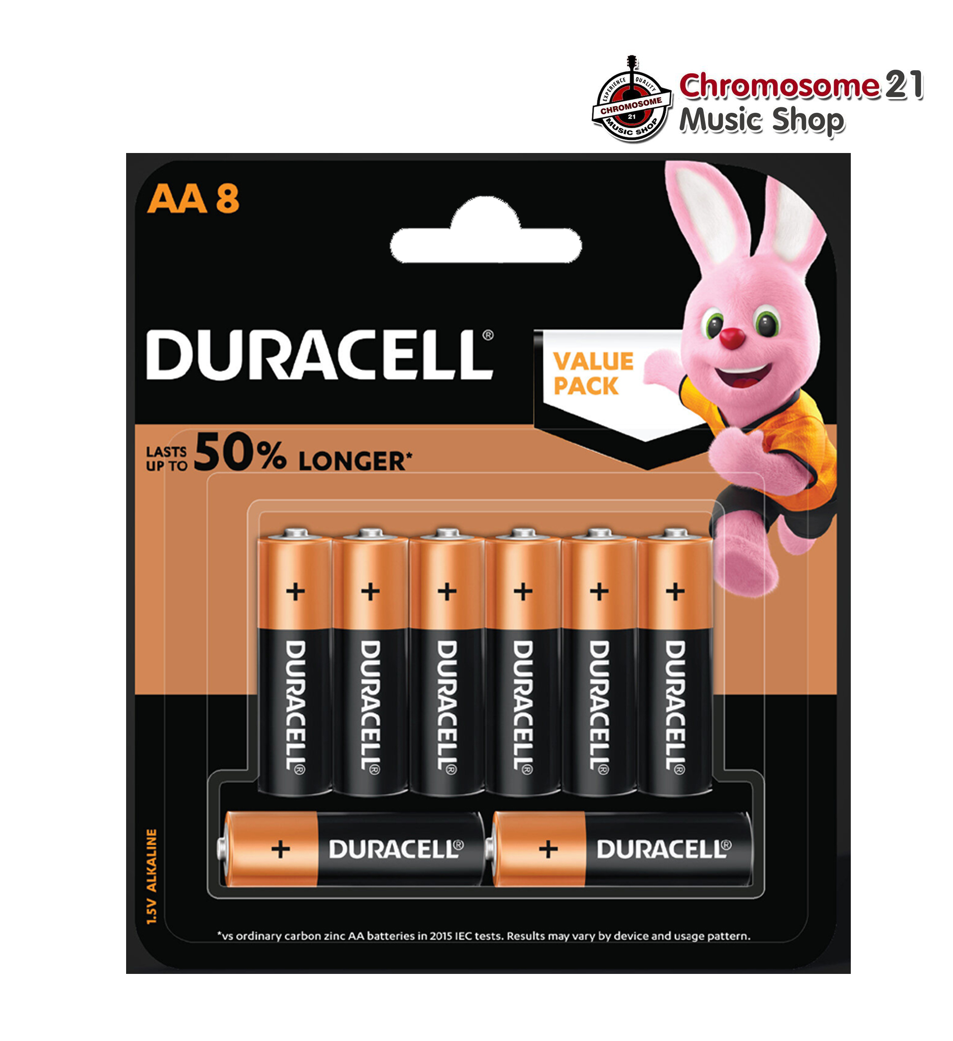 ถ่าน Duracell alkaline ขนาดAA 1.5V แพค8ก้อน แท้100%
