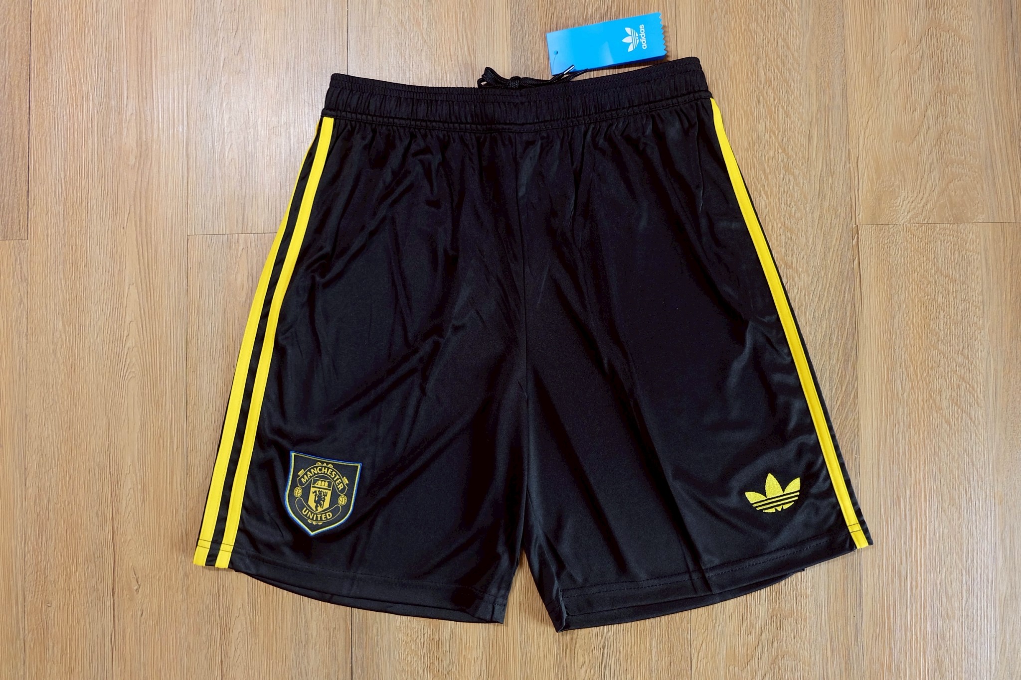 กางเกงฟุตบอลสโมสร ทีมแมนยู Man U สีดำ Fans Edition เกรดแฟนบอล 2025