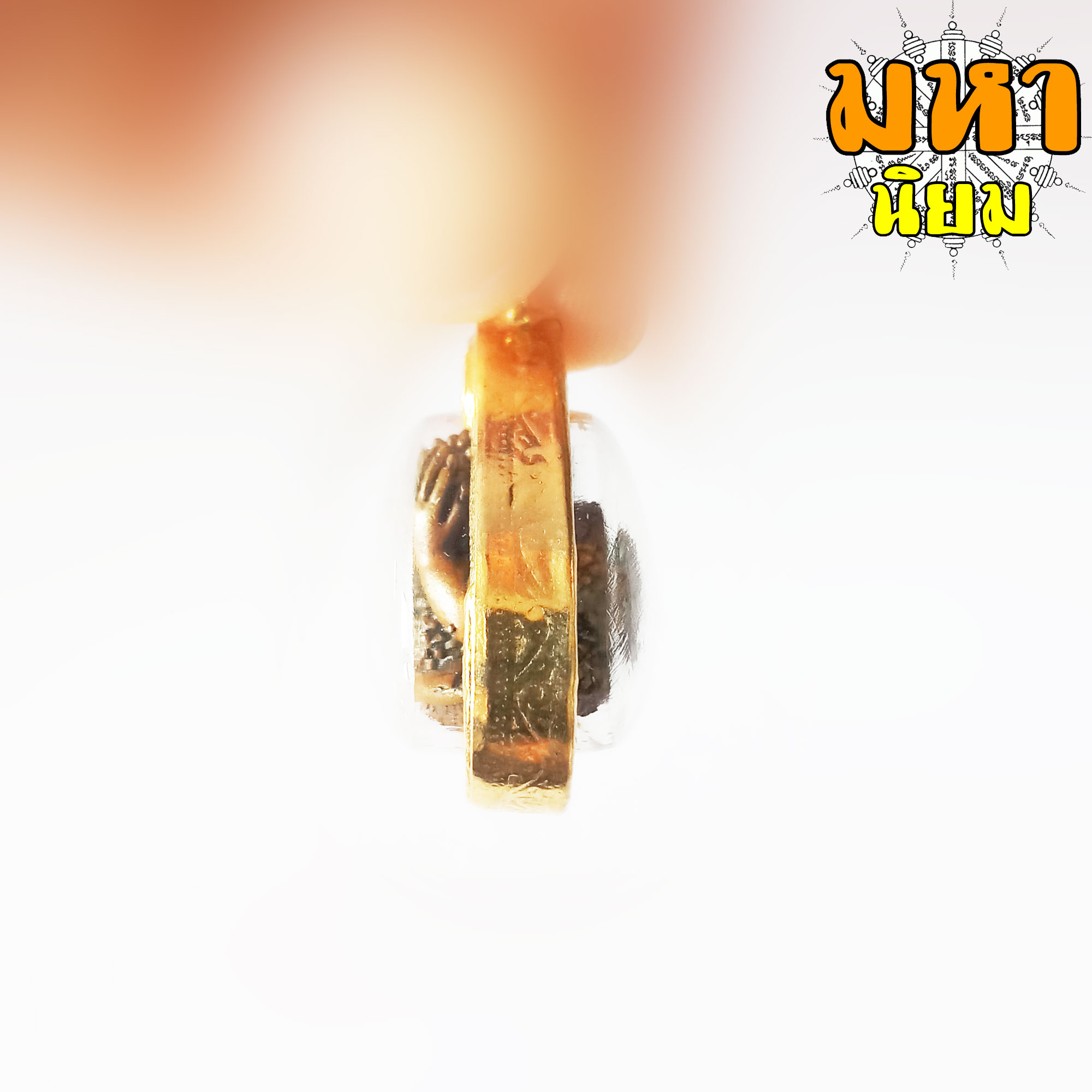 พระปิดตา ปุ้มปุ้ย หลวงปู่ทิม วัดพระขาว จ.อยุธยา กรอบทองไมครอน